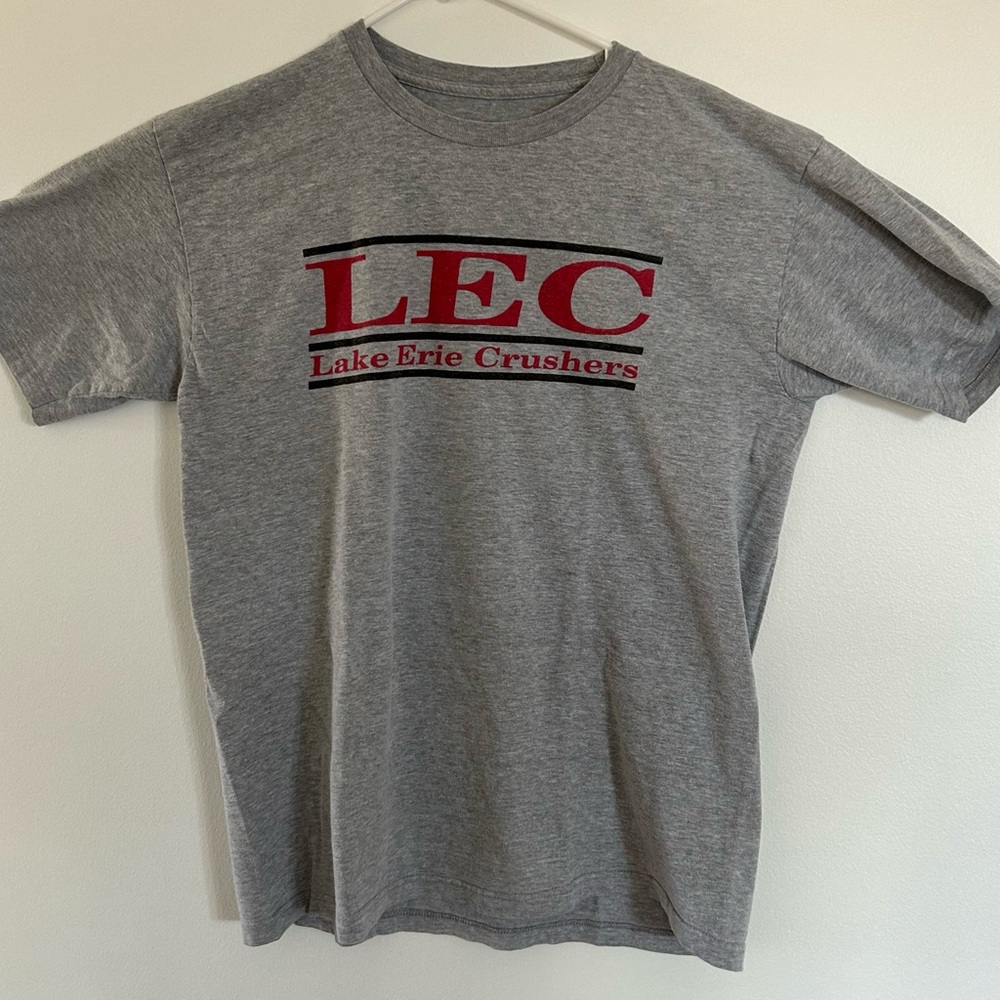 Lake Erie Crushers Mens Gray Graphic Tee